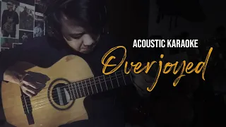 Stevie Wonder - Overjoyed (Acoustic Guitar Karaoke with Lyrics)