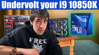 Undervolt your i9 10850K for more FPS! (Even on Locked Motherboards) - Tutorial