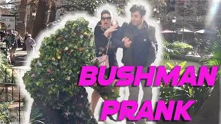 The Bushman Scare Prank - San Antonio River walk #funnyvideo #funnyprank #realprank