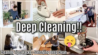 *NEW* DEEP CLEAN WITH ME 2024!! SPRING DEEP CLEANING HACKS & TIPS