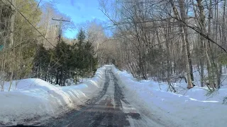 Tesla Model 3 RWD in snow/ice/mud, rural Ontario 🇨🇦