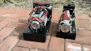 Cison V8 and L4 Engine Run - EngineDIY