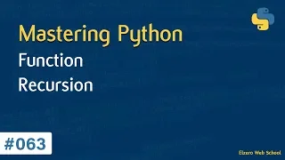 Learn Python in Arabic #063 - Function Recursion