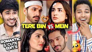 Tere Bin Vs Mein Instagram Romantic + Cute Edits Reaction 🥵🔥 | Yumna Zaidi Vs Ayeza Khan | WAHAJ ALI