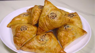 REAL Puff Crispy Uzbek SAMSA❤Obedenye