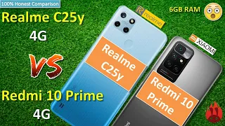 Realme C25y vs Redmi 10 Prime 4G  || Detailed-Comparison, Antutu, camera etc 🔥Winner is?