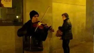 Violin Busking Brussels