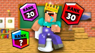 Monster School HEROBRINE AND SUPERHERO LVL RANK EPISODE NOOB - Minecraft Animation