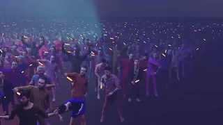 Concert Crowd Simulation in Blender 3.2