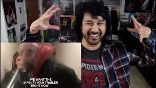 AVENGERS - INFINITY WAR TRAILER TEASE REACTION!!!