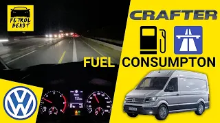 2021 Volkswagen Crafter 2.0 TDI (177 HP) auto|| AUTOBAHN fuel consumption at speed 80 to 160 km/h