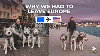 Traveling to Europe With Dogs 🇪🇺 WHY WE LEFT | HUSKY SQUAD