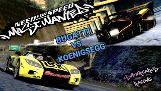 Koenigsegg CCXR VS Bugatti Bolide Concept - Supercars Racing | NFS Most Wanted