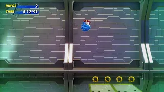 Sonic Superstars - Egg Fortress Act 2 zero gravity warp glitch