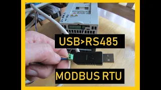 Konwerter USB na RS485 USB  ModBus RTU  Falownik  (wstęp do komunikacji z LinuxCNC)