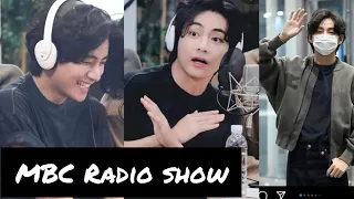 BTS Kim taehyung in MBC Radio show night 2 || v cute moments MBC Radio show||#bts #kimtaehyung