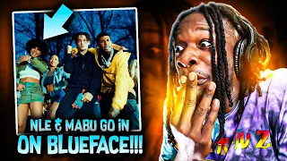 NLE CHOPPA & LIL MABU GO IN ON BLUE FACE! "Shotta Flow 7 Remix" (REACTION)