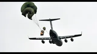 US Army Humvees Getting Airdropped from C-130 Amazing Cameras