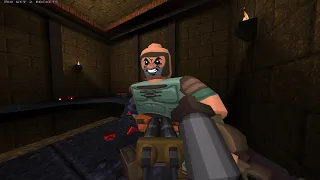 Quake mod: Block-pak wip2: More Monsters gameplay