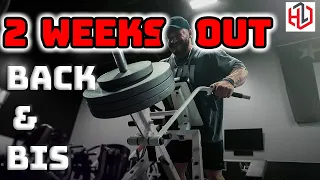 How I Brought Up My Back - 2 Weeks Out | BACK & BIS Workout