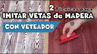 Cómo pintar efecto madera con veteador