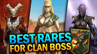 10 BEST RARE CHAMPIONS to SHRED Clan Boss - Raid: Shadow Legends Tier List Guide
