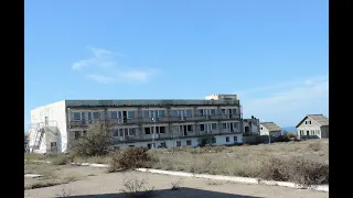 Заброшенная база отдыха Золотые пески недалеко от города Актау | База отдыха Золотые пески Казахстан