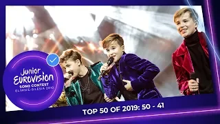 TOP 50: Most watched in 2019: 50 TO 41 - Junior Eurovision Song Contest