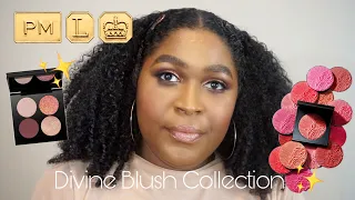 Pat McGrath Divine Blush Collection! All 9 Blushes On Dark Skin! | This Is Black Beauty