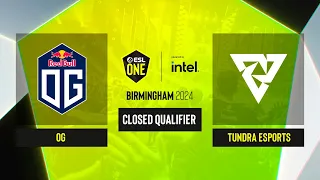 Dota2 - OG vs Tundra Esports - Game 2 - ESL One Birmingham 2024 - CQ - WEU