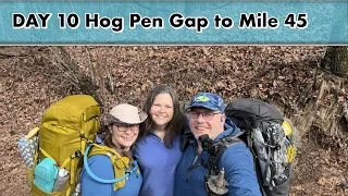 Appalachian Trail 2024, Day 10 Hog Pen Gap to  mile 45 camp site