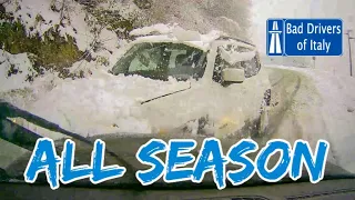 BAD DRIVERS OF ITALY dashcam compilation 16.3 - ALL SEASON