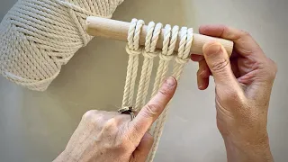 Macrame - Simple Mini Macrame Wall Hanging - Macrame Tutorial