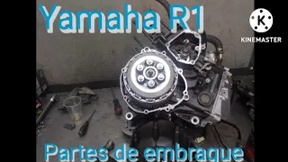 Partes e instalación embrague de Yamaha R1 2008