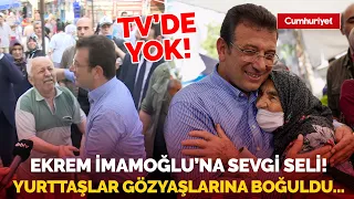 Semt pazarında Ekrem İmamoğlu'nu gören yurttaş gözyaşlarına boğuldu...