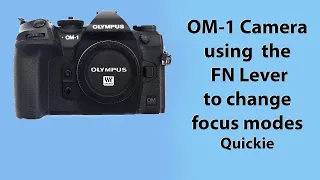 OM-1 Camera. A quick guide to using the FN lever to change from C-AF to manual focus.