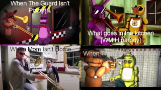 When The Mom Isn't home FNAF PARODIES COMPARISON