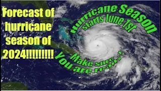 My first Atlantic hurricane season outlook!!!! very alarming!!!