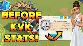 BEFORE KVK Account Overview (2 vs  3 Imperium KVK!) | Rise of Kingdoms