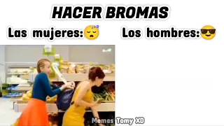 Haciendo bromas (hombres vs mujeres):😎 #memes #humor #viral
