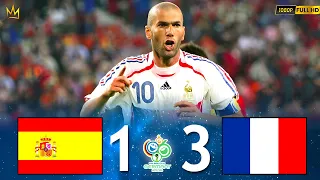 Spain 1 - 3 France (Zidane amazing) ● World Cup 2006 Highlights and Goals HD