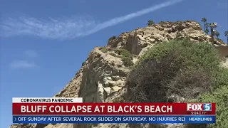 Bluff Collapse At Blacks Beach