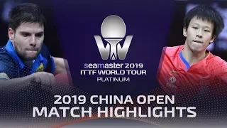 Lin Gaoyuan vs Dimitrij Ovtcharov | 2019 ITTF China Open Highlights (R16)