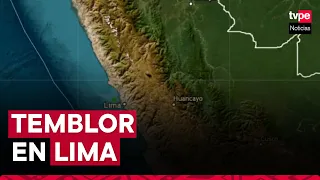 Temblor en Lima: IGP reportó sismo de 5.3 de magnitud durante madrugada