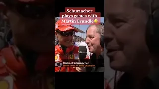 Schumacher Plays Games With Martin Brundle😂