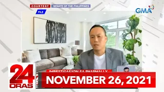 24 Oras Express: November 26, 2021 [HD]