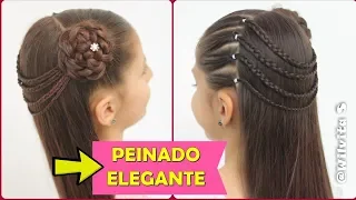 ❤️ Peinado CON LIGAS / Peinado elegante para niña / Wilvita ❤️