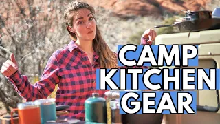 WHAT KITCHEN GEAR TO PACK FOR CAMPING: My Car Camping Kitchen Essentials