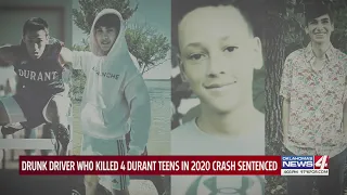 Drunk driver who killed 4 Durant teens in 2020 crash sentenced