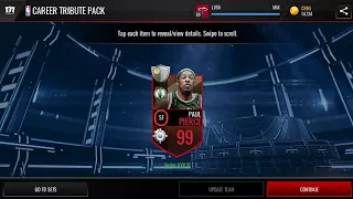 I PULLED 99 OVER ALL PAUL PIERCE!!! NBA LIVE MOBILE